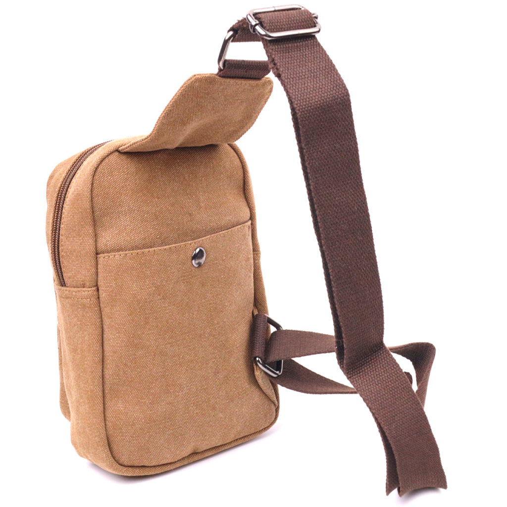 Сумка Vintage Чоловіча через плече текстильна Коричнева (21230) - зображення 2
