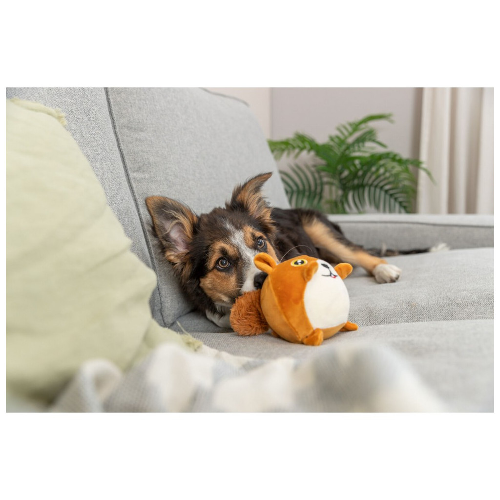 Іграшка для собак Trixie Білка з ефектом пам'яті 13 см помаранчева (4011905360201) - изображение 4