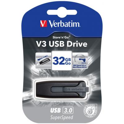 USB флеш накопичувач Verbatim 32GB Store 'n' Go Grey USB 3.0 (49173) - зображення 5