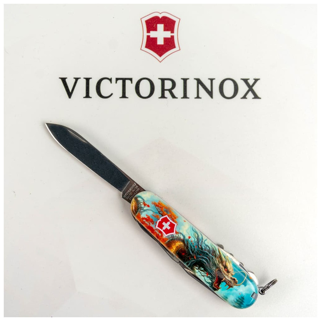 Ніж Victorinox Huntsman Zodiac 91 мм Бойовий дракон (1.3713.7_Z3230p) - зображення 5