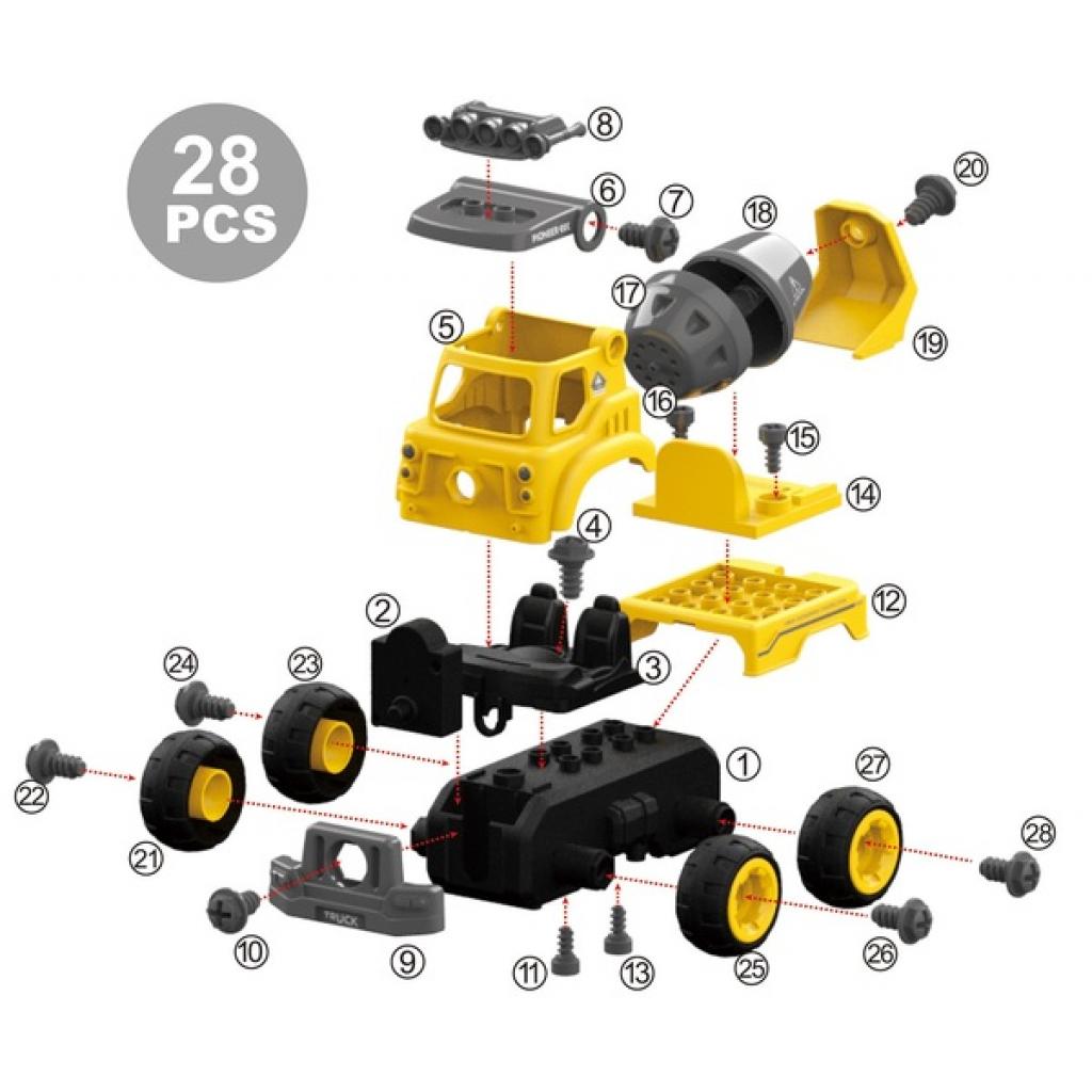 Конструктор Diy Spatial Creativity Бетономішалка з електродвигуном (CJ-1365051) - зображення 3