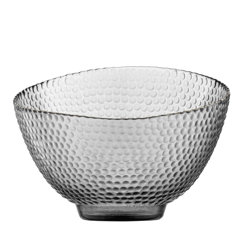 Салатник Ardesto Commelina 18см, скло, сірий (AR5018) - зображення 3