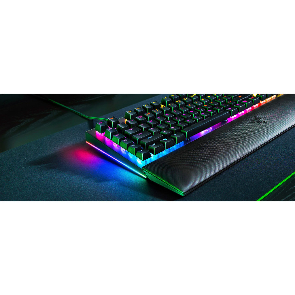 Клавіатура Razer BlackWidow V4 Green Switch USB RU Black (RZ03-04690100-R3M1) - зображення 7