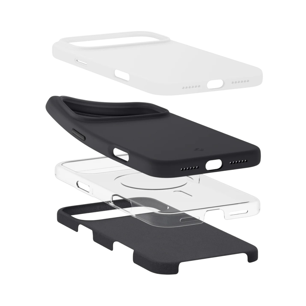 Чохол до мобільного телефона Spigen Silicone Fit MagFit iPhone 17 Pro Black (ACS10335) - зображення 10