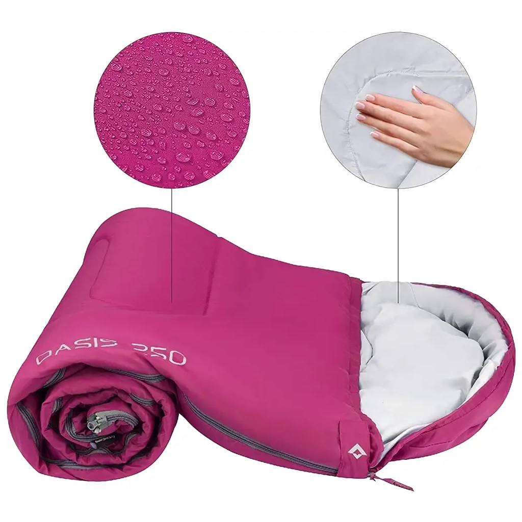 Спальний мішок KingCamp Oasis 250 Rosered (KS3121_ROSERED_L_01) - зображення 5