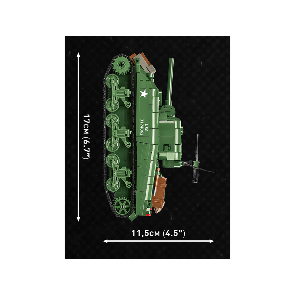Конструктор Cobi Company of Heroes 3 Танк M4 Шерман, 615 деталей (COBI-3044) - зображення 8