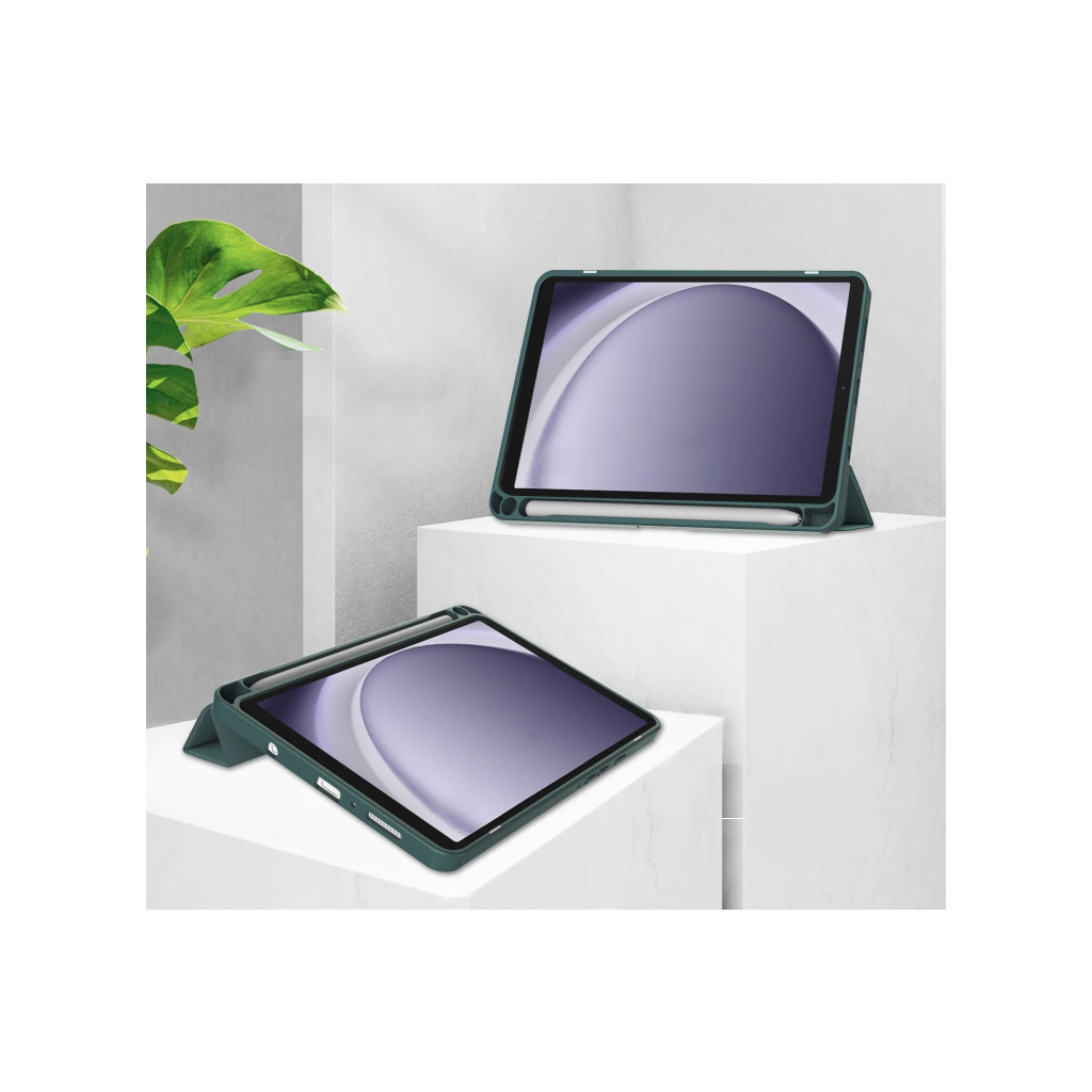 Чохол до планшета BeCover Soft Edge stylus holder Samsung Tab A9 SM-X115 8.7" Dark Green (710357) - зображення 7