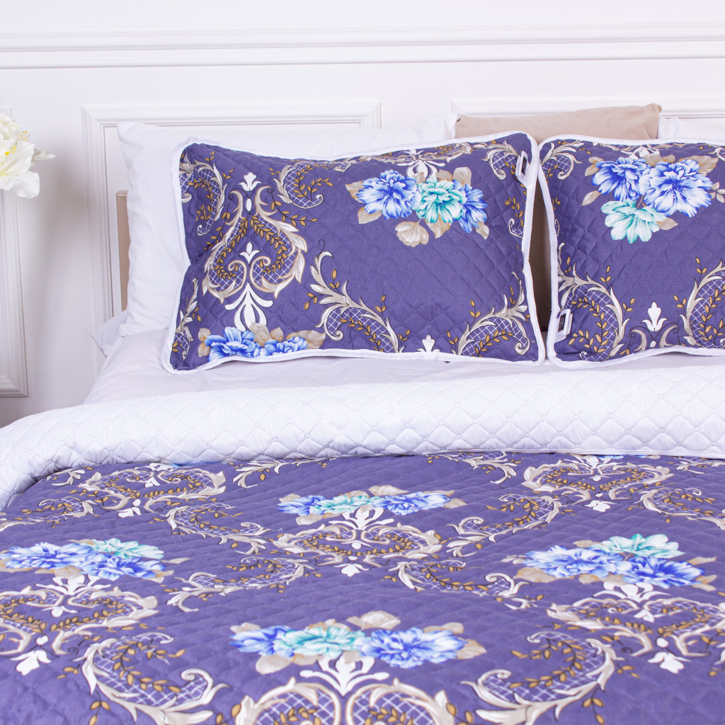 Покривало MirSon набір Print Line №5945 Felicity 200х220 см + наволочка 50х70 см х 2 шт (2200006169628) - зображення 4