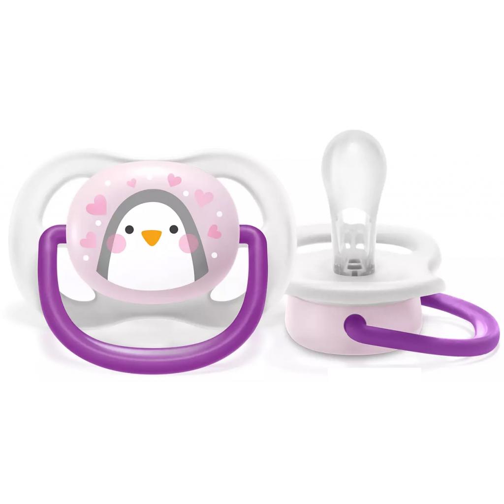 Пустушка Philips AVENT Ultra Air Animal для дівчат, 0-6 міс (SCF080/06) - зображення 2