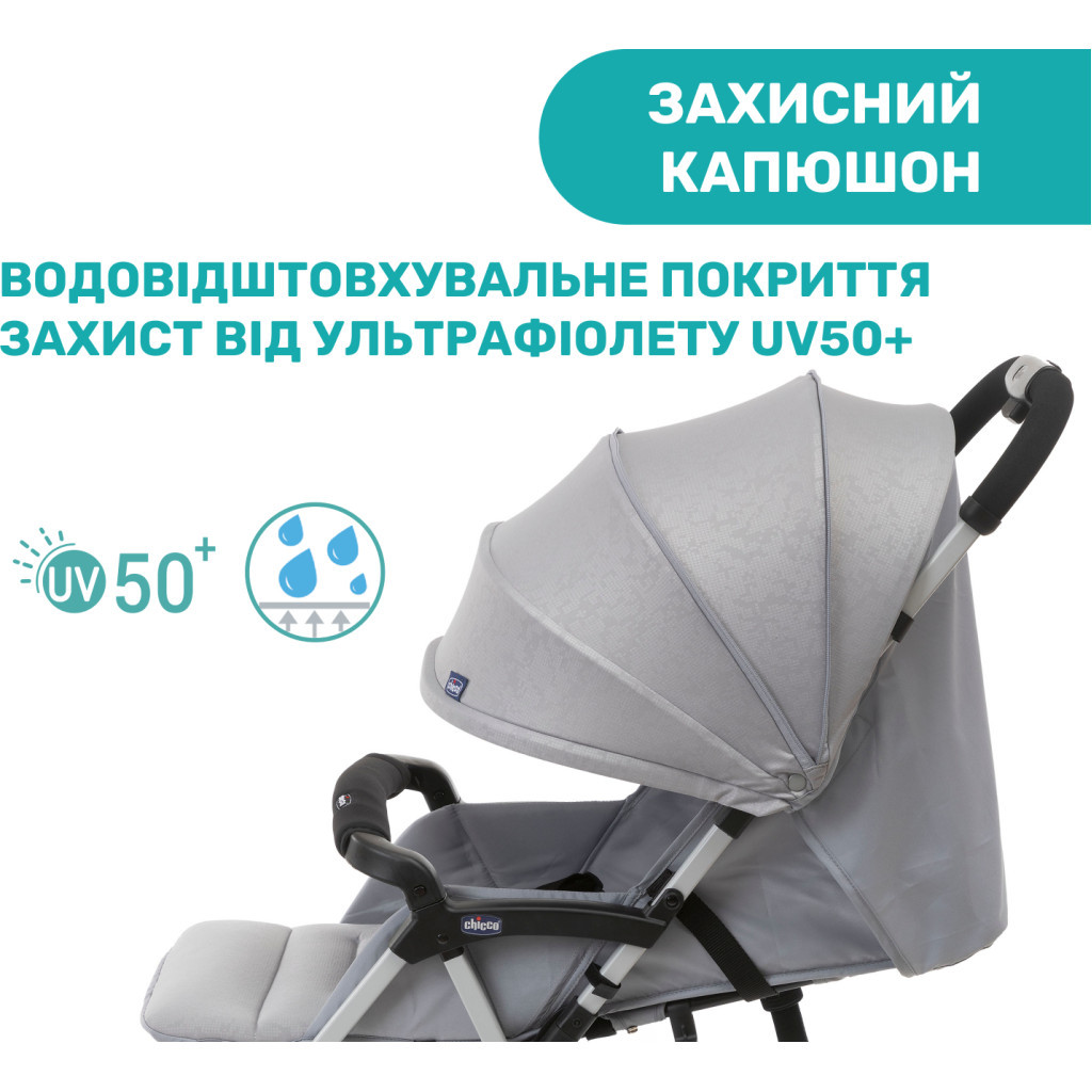 Коляска Chicco Ohlala 3 Stroller Сіра (79733.72) - зображення 8