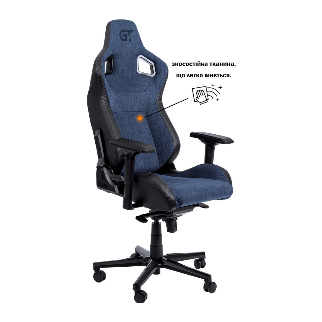 Крісло ігрове GT Racer X-8005 Dark Blue/Black - зображення 1