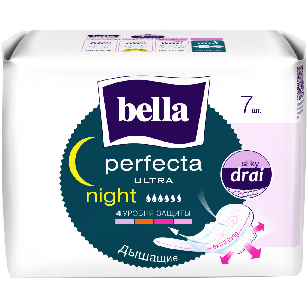 Гігієнічні прокладки Bella Perfecta Ultra Night 7 шт. (5900516306090) - зображення 1