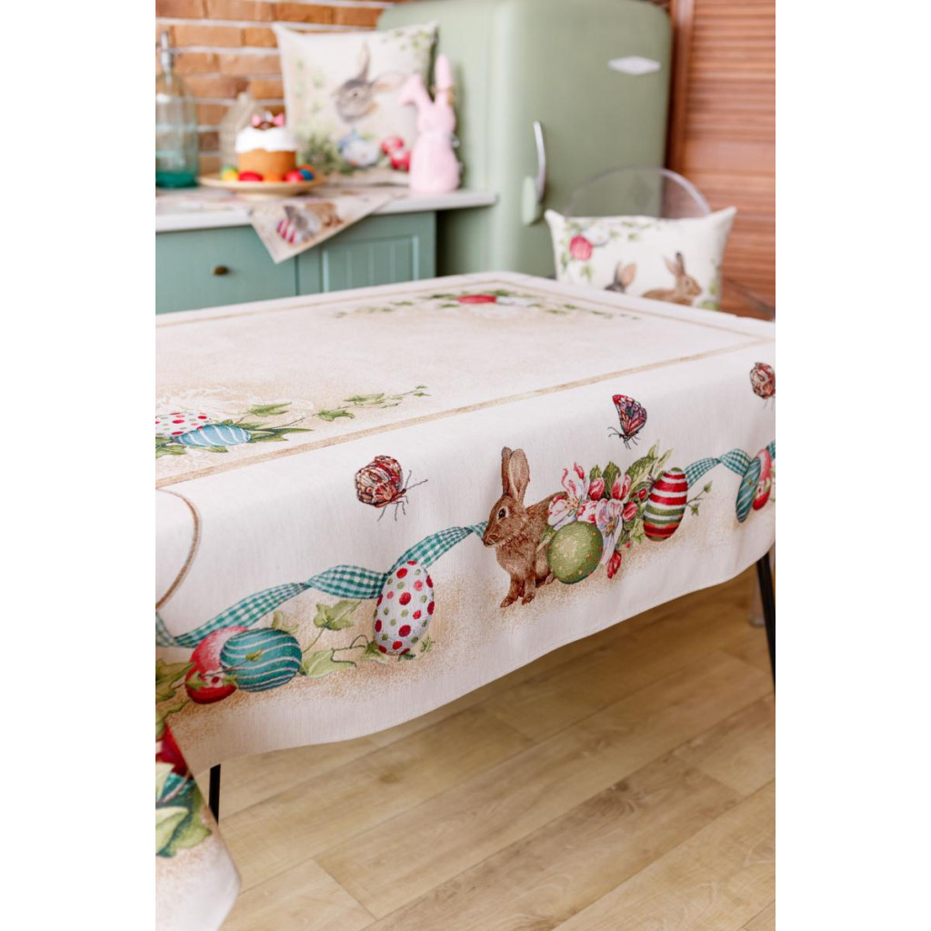 Скатертина Прованс гобеленова Великодня Веснянка 135х300 см (034125) - зображення 2