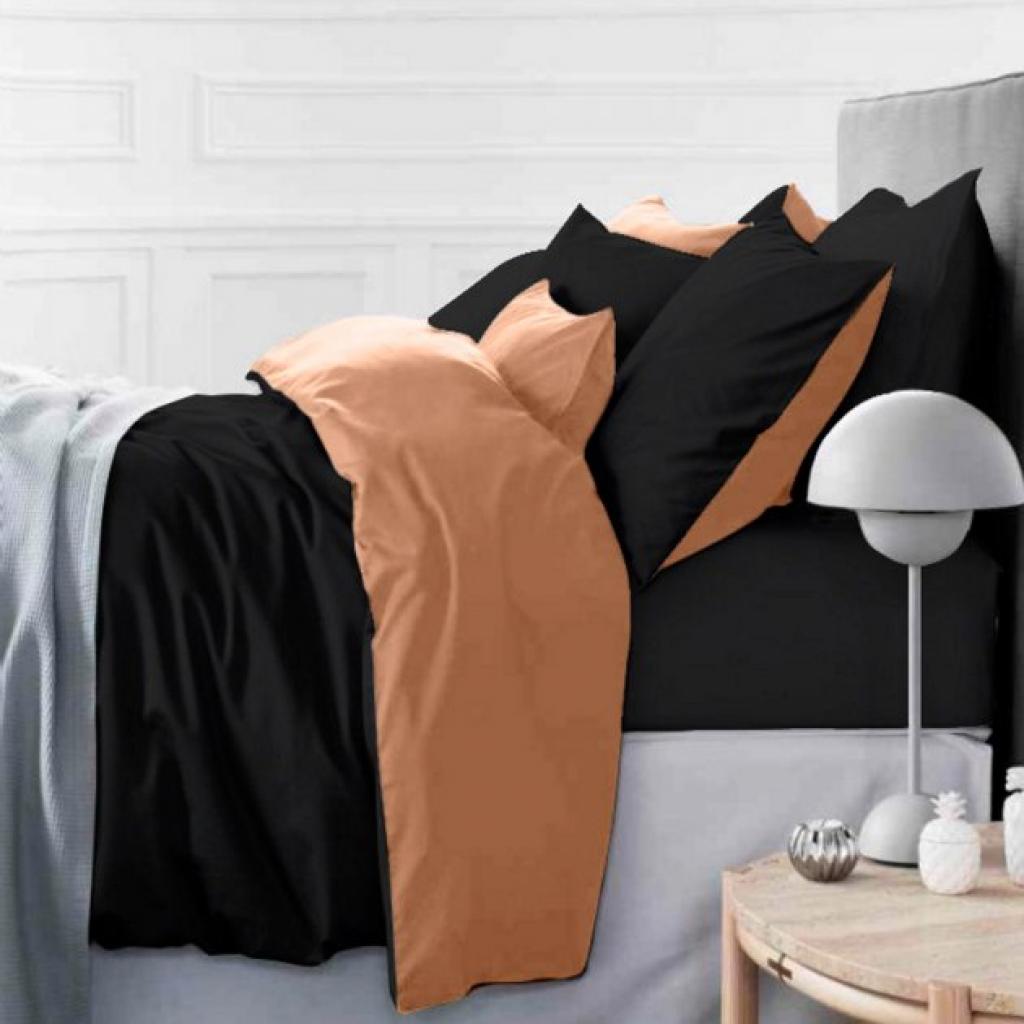 Постільна білизна MirSon King Size Сатин Premium 0165+0055 Dark Coffee 220х240 (2200001169548) - зображення 1