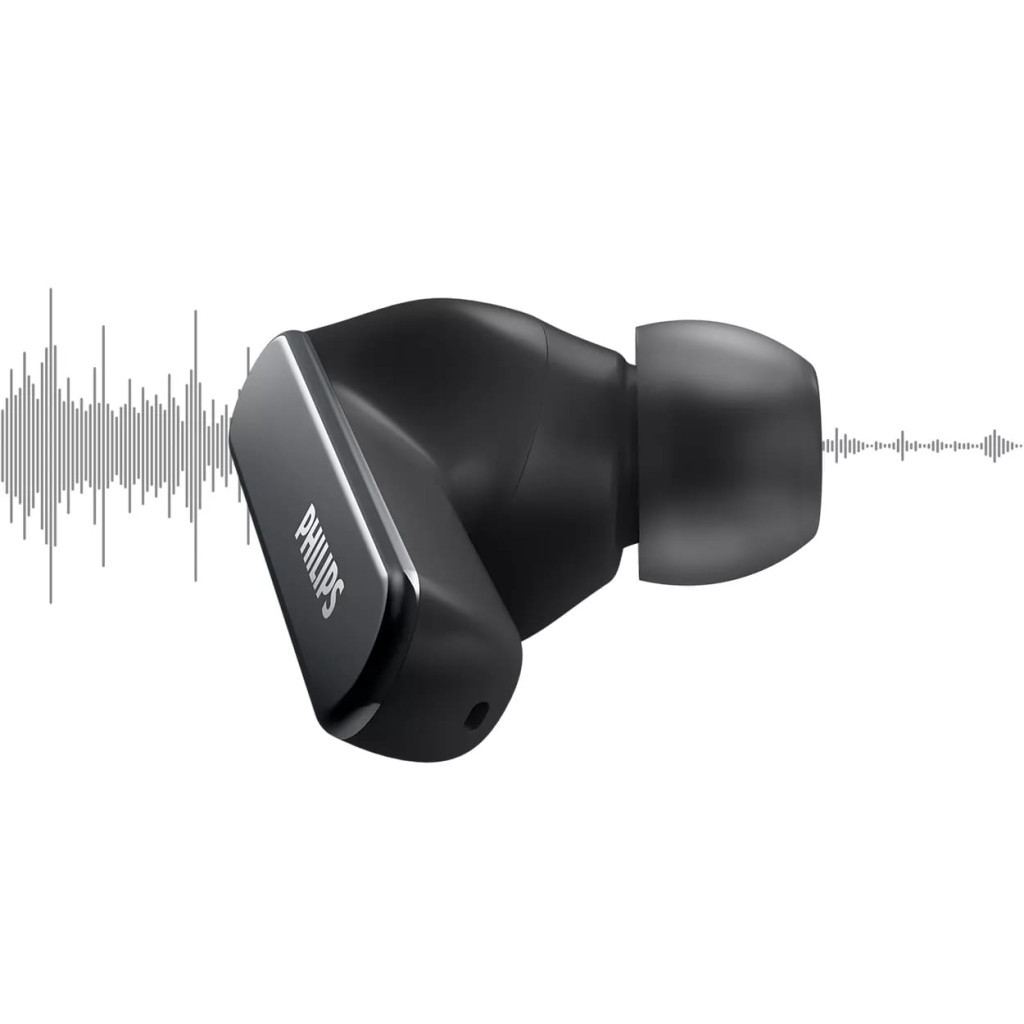 Навушники Philips TAT5506 TWS ANC Pro IPX5 Touch control Mic Black (TAT5506BK/00) - зображення 11