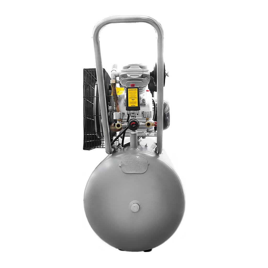 Компресор Sigma двоциліндровий ремінний 2.5кВт 396л/хв 10бар 100л (2 крана) (7044151) - зображення 4