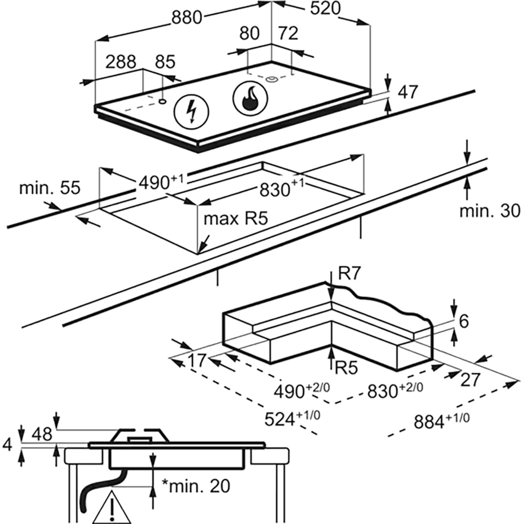Варочна поверхня Electrolux KDI951723K - изображение 2