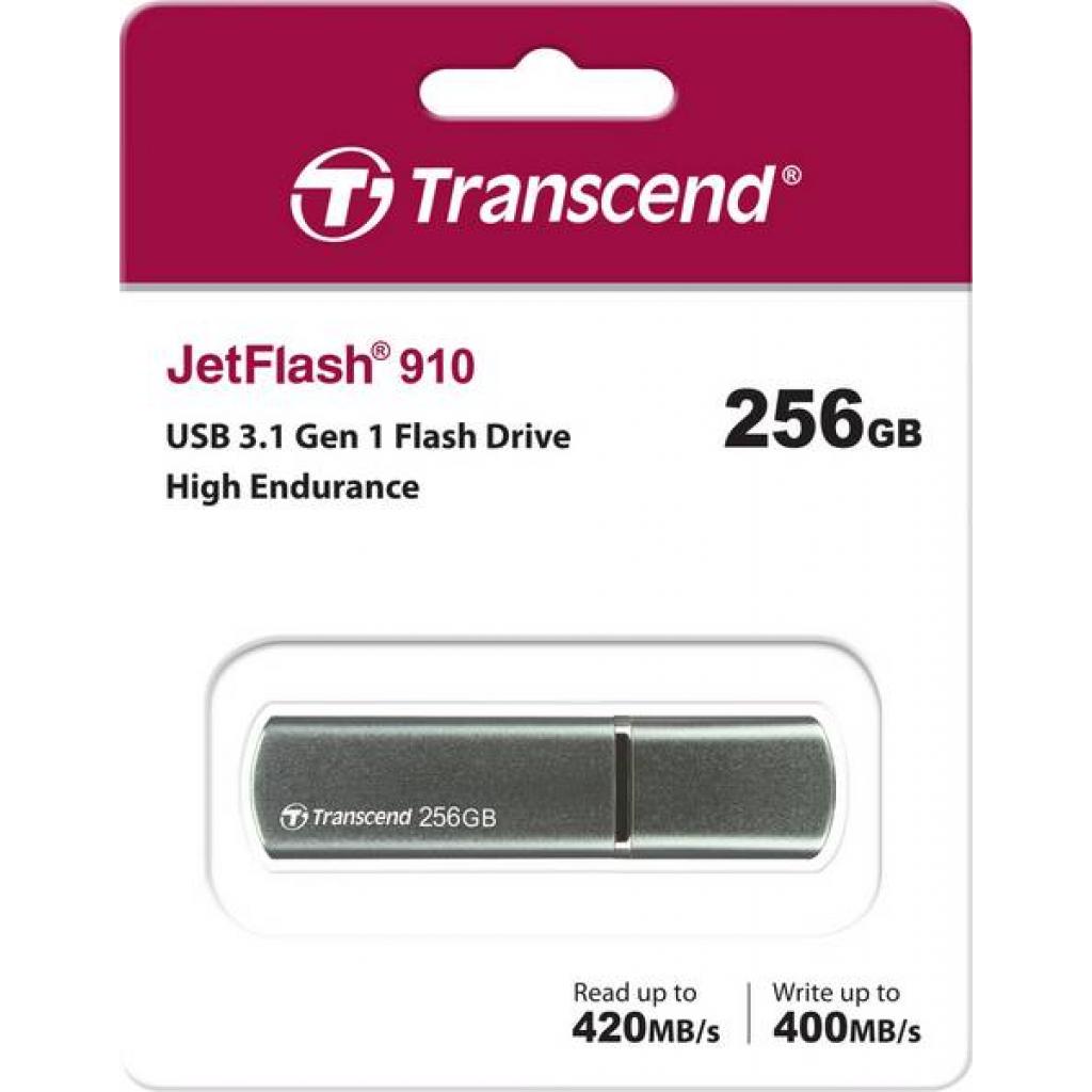 USB флеш накопичувач Transcend 256GB JetFlash 910 USB 3.1 (TS256GJF910) - зображення 6