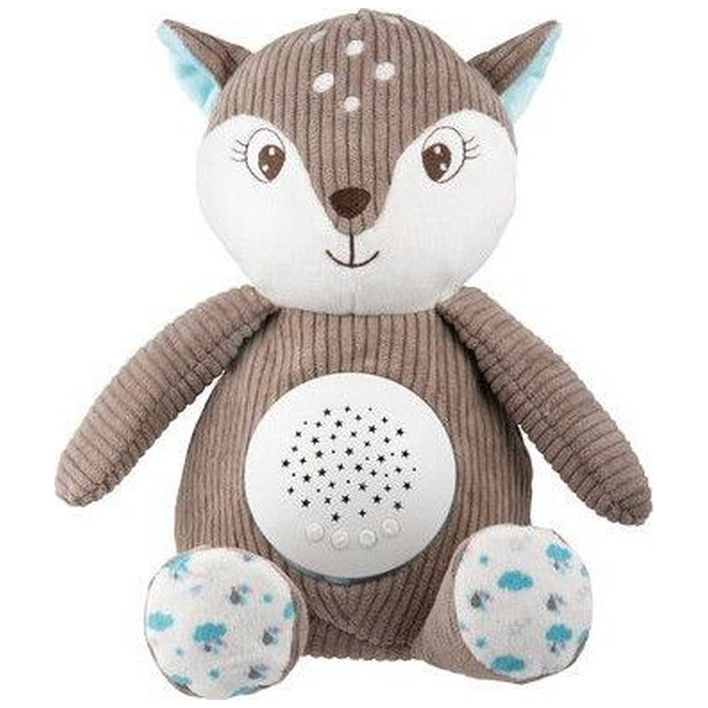 М'яка іграшка Canpol плюшева музична з проектором Оленя - коричнева (77/206_brow) - зображення 1