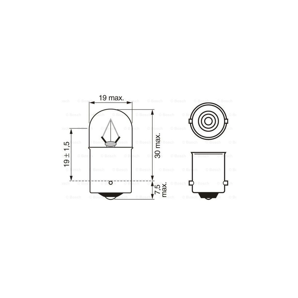 Автолампа Bosch 5W (1 987 302 510) - зображення 5