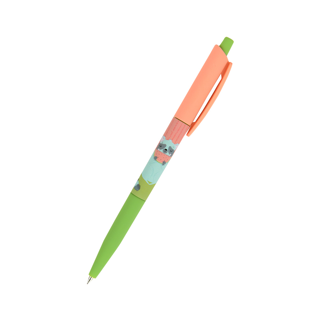 Ручка кулькова Axent автоматична Racoon, синя (AB1090-29-A) - зображення 1