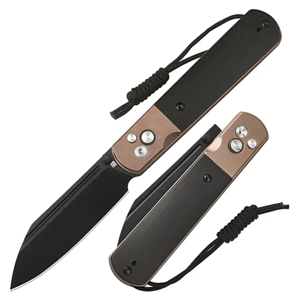 Ніж Artisan Holm AR-RPM9 Rose Gold PVD Steel+Ebony Inlay (1875P-BRG) - зображення 10