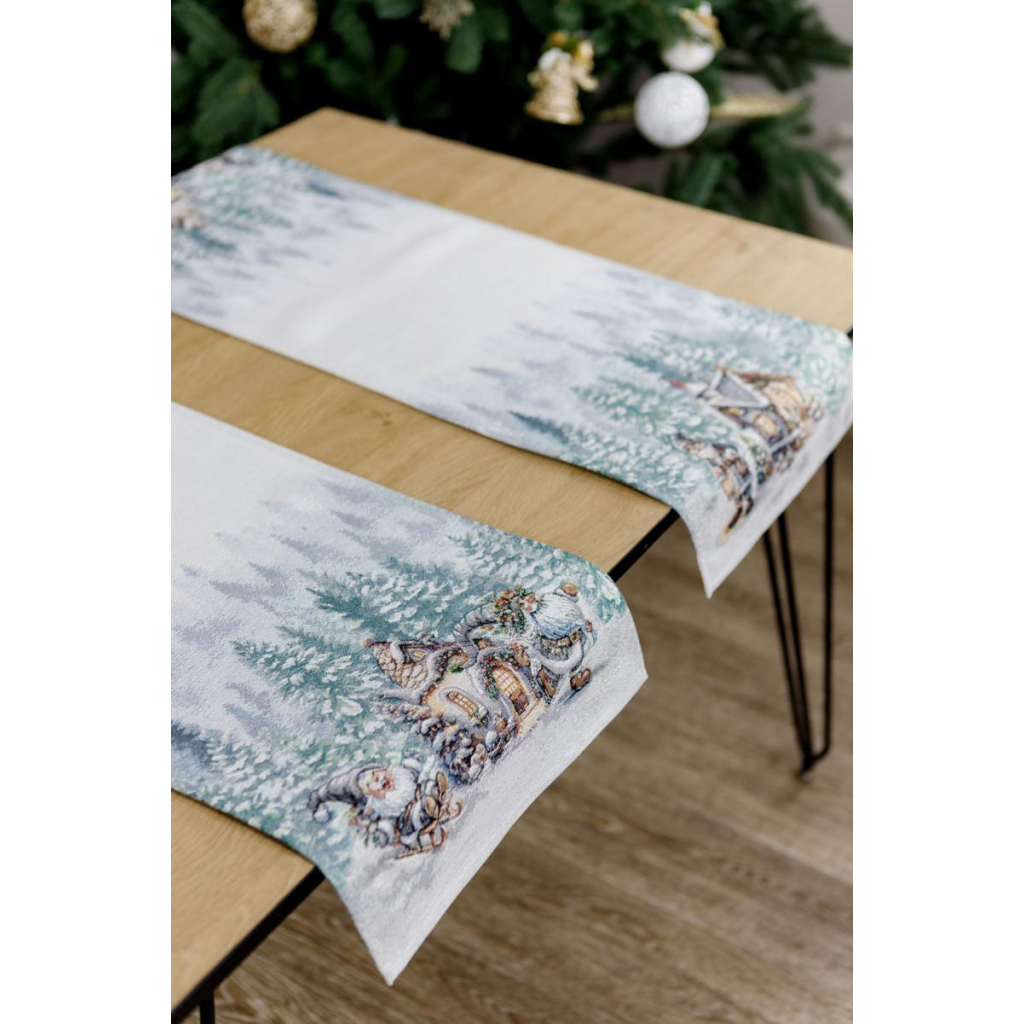 Доріжка на стіл Прованс гобеленова Казкові гноми 35х100 см (038431) - зображення 2
