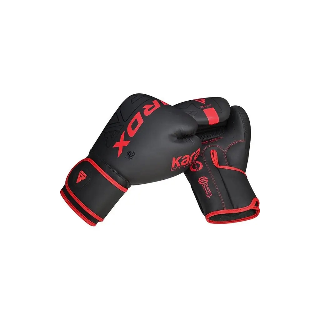 Боксерські рукавички RDX F6 Kara Matte Red 12 унцій (BGR-F6MR-12OZ) - зображення 4