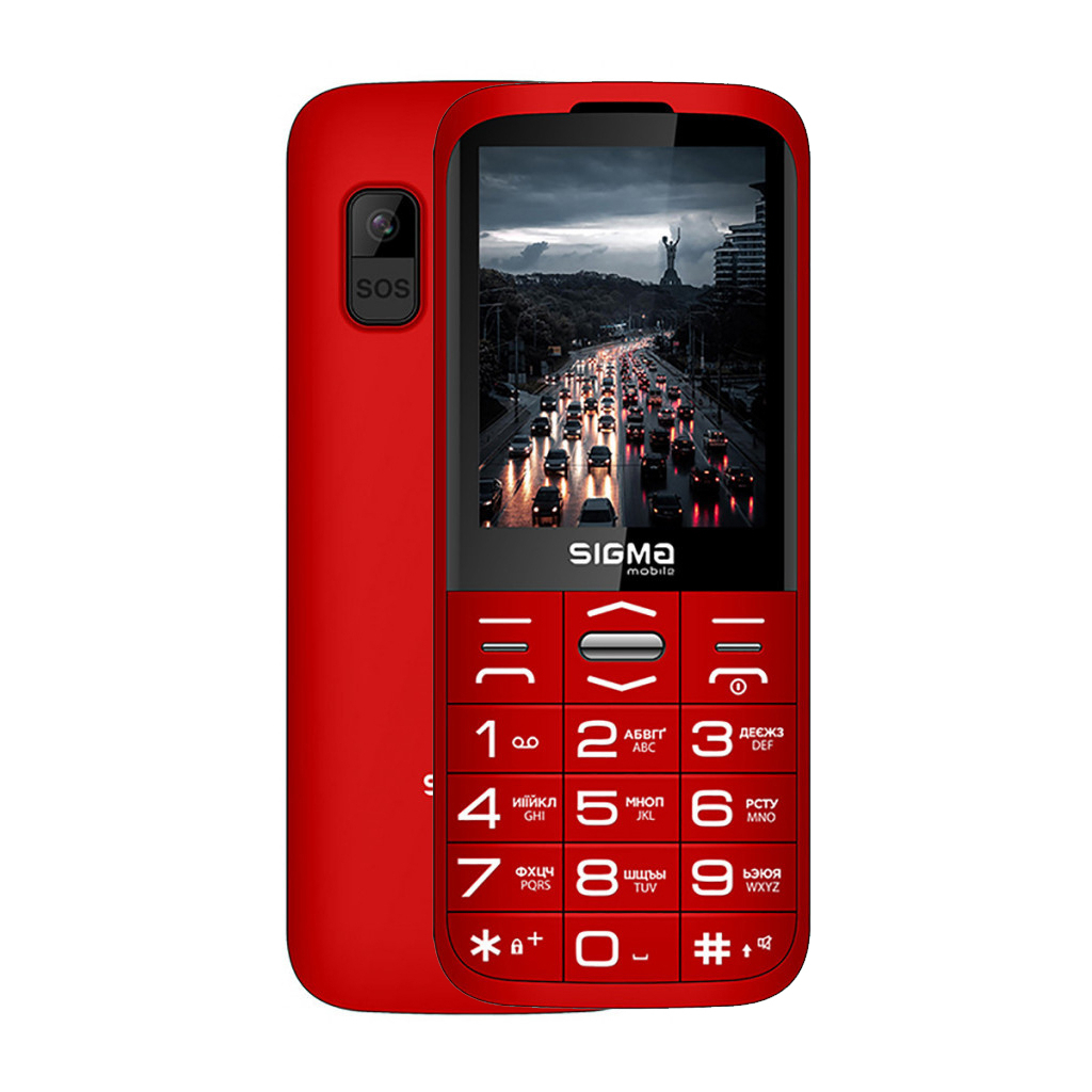 Мобільний телефон Sigma Comfort 50 Grace Type-C Red (4827798121825) - зображення 1