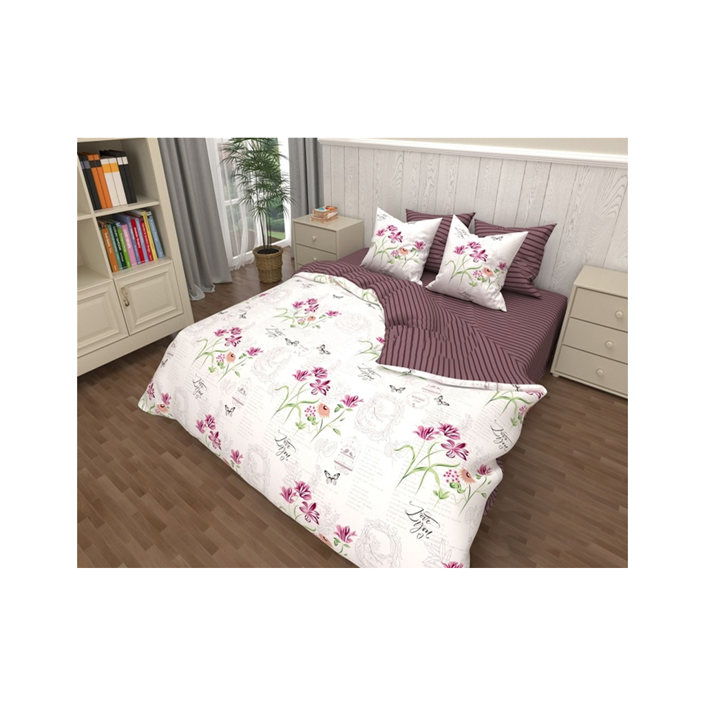 Постільна білизна MirSon Бязь 17-0155 Bernadet 143х210 (2200001719514) - зображення 1