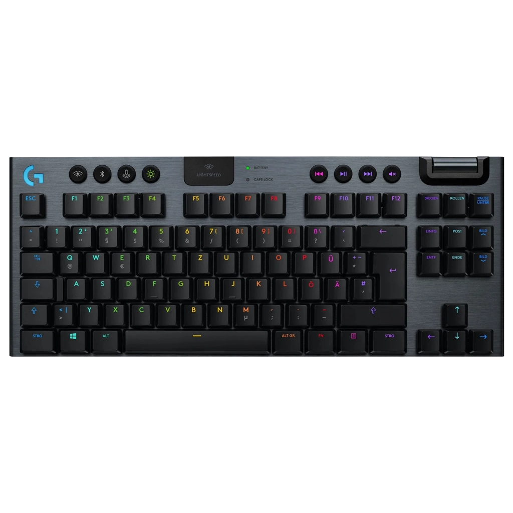 Клавіатура Logitech G915 TKL Tenkeyless Lightspeed Wireless RGB GL Clicky UA Carbon (920-009537) - зображення 1