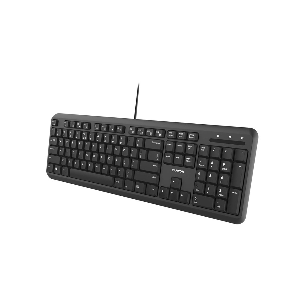 Клавіатура Canyon HKB-20 Velvet USB UA Black (CNS-HKB02) - зображення 3