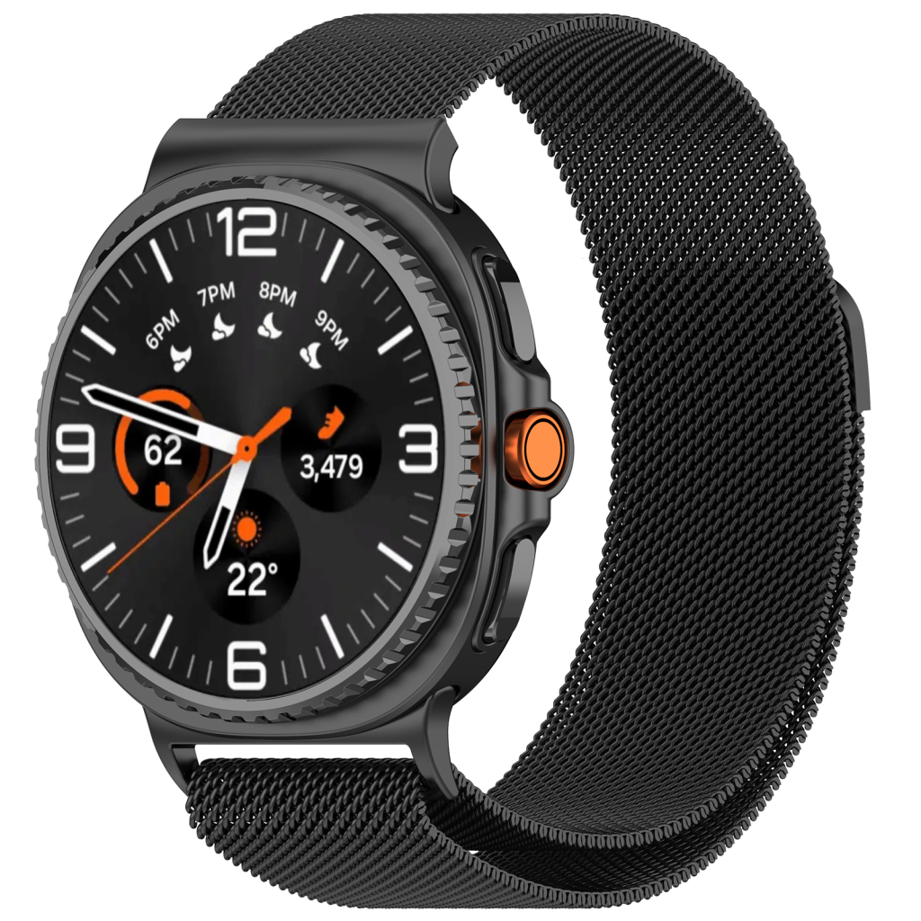 Ремінець до смарт-годинника Armorstandart Milanese Magnetic Samsung Watch 8 / 8 Classic (20x113 mm) Black (ARM87358) - зображення 1