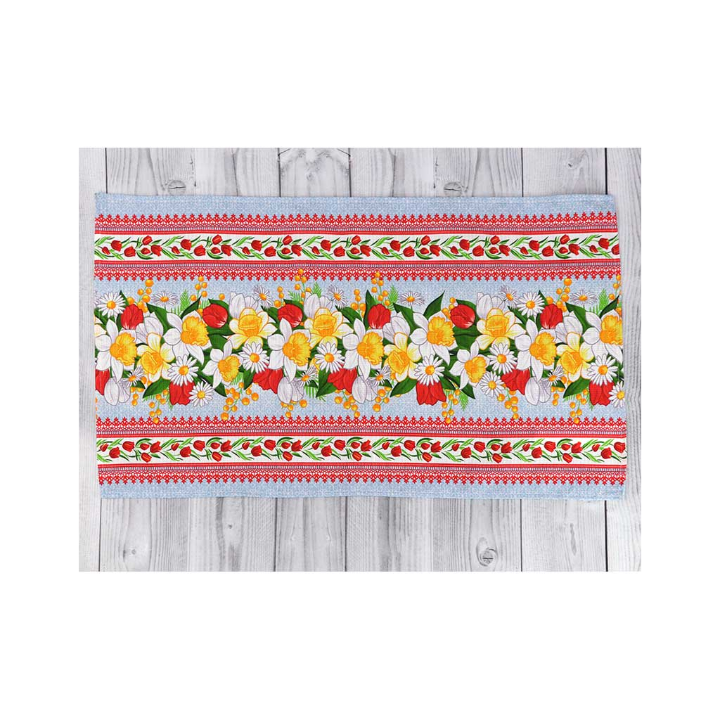 Рушник Руно вафельний набивний Весняні квіти -3, 45х80 см (202.15_Весняні квіти_3) - зображення 2
