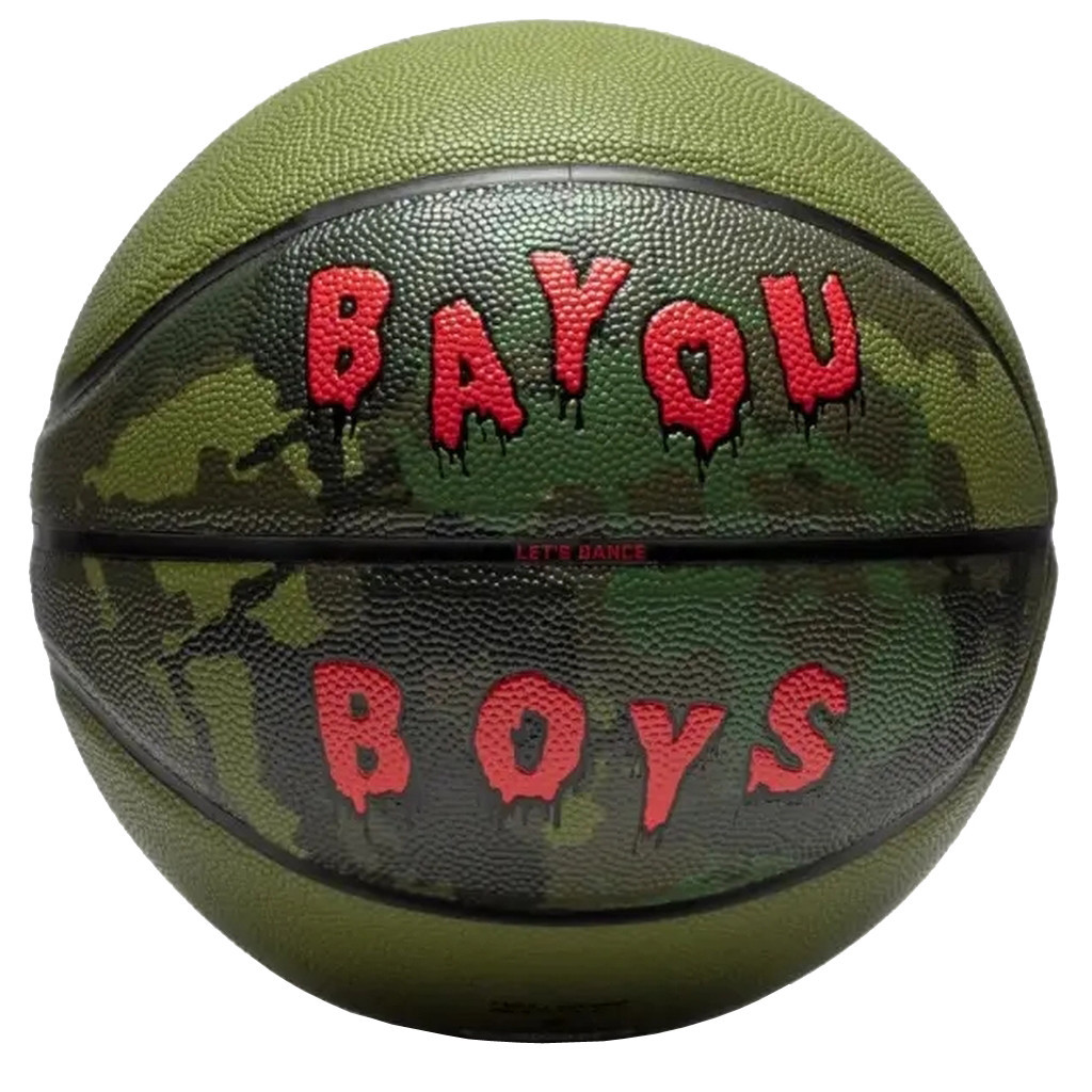 М'яч баскетбольний Nike Jordan All Court 8P Z Williamson Deflated J.100.4141.965.07 Уні 7 Хакі (887791160454) - зображення 3