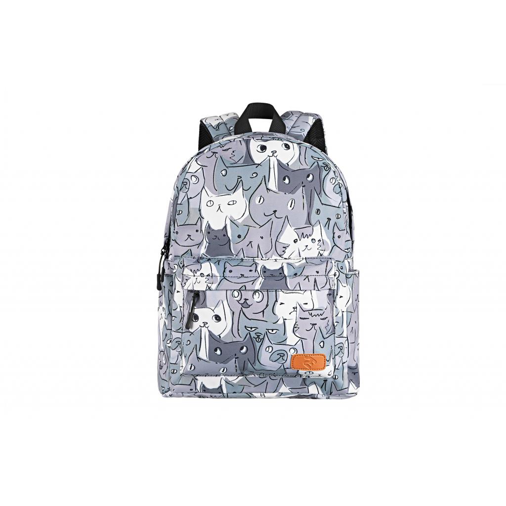Рюкзак для ноутбука 2E 13" TeensPack Cats, grey (2E-BPT6114GC) - зображення 2
