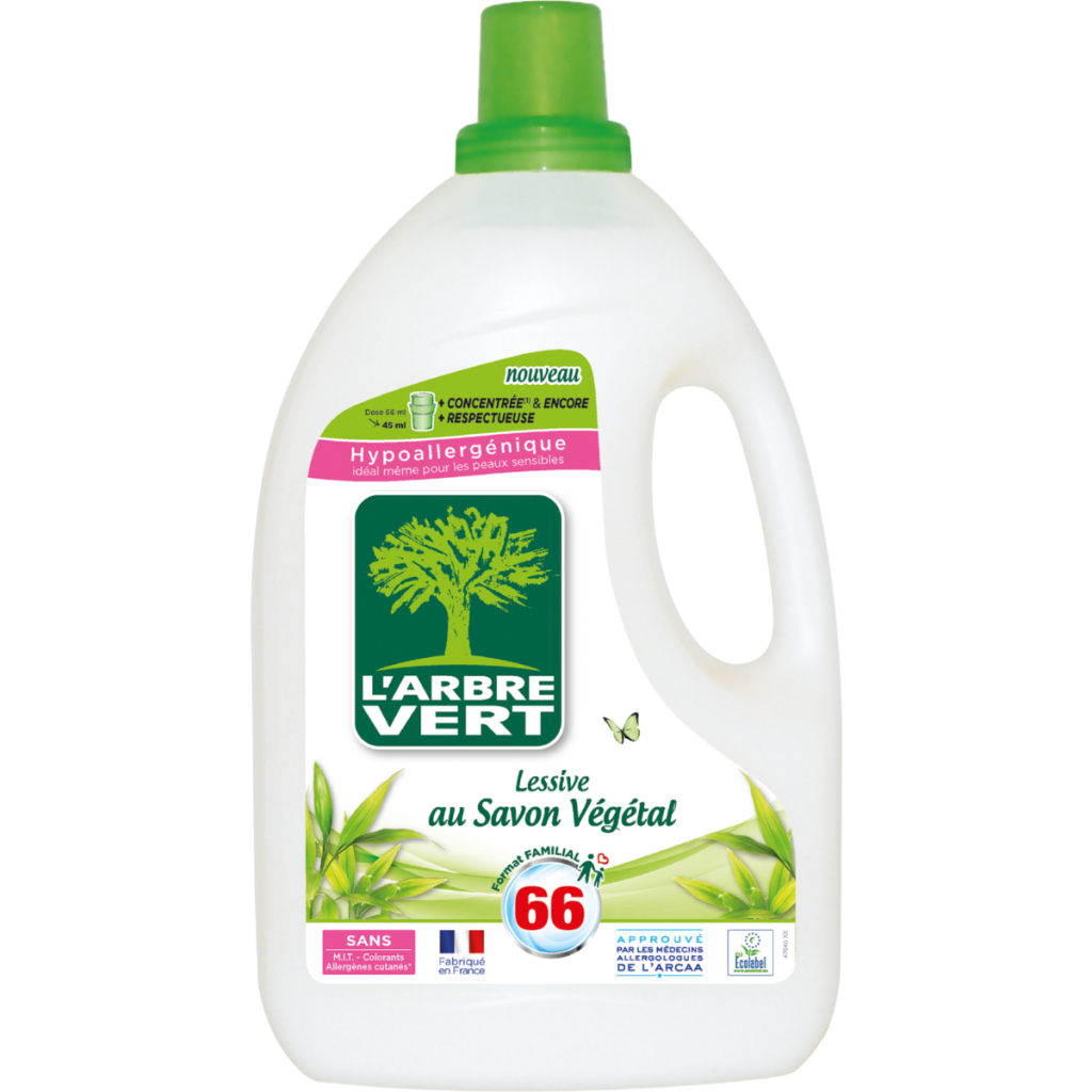 Гель для прання L'Arbre Vert Рослинне мило 3 л (3450601031670) - зображення 1