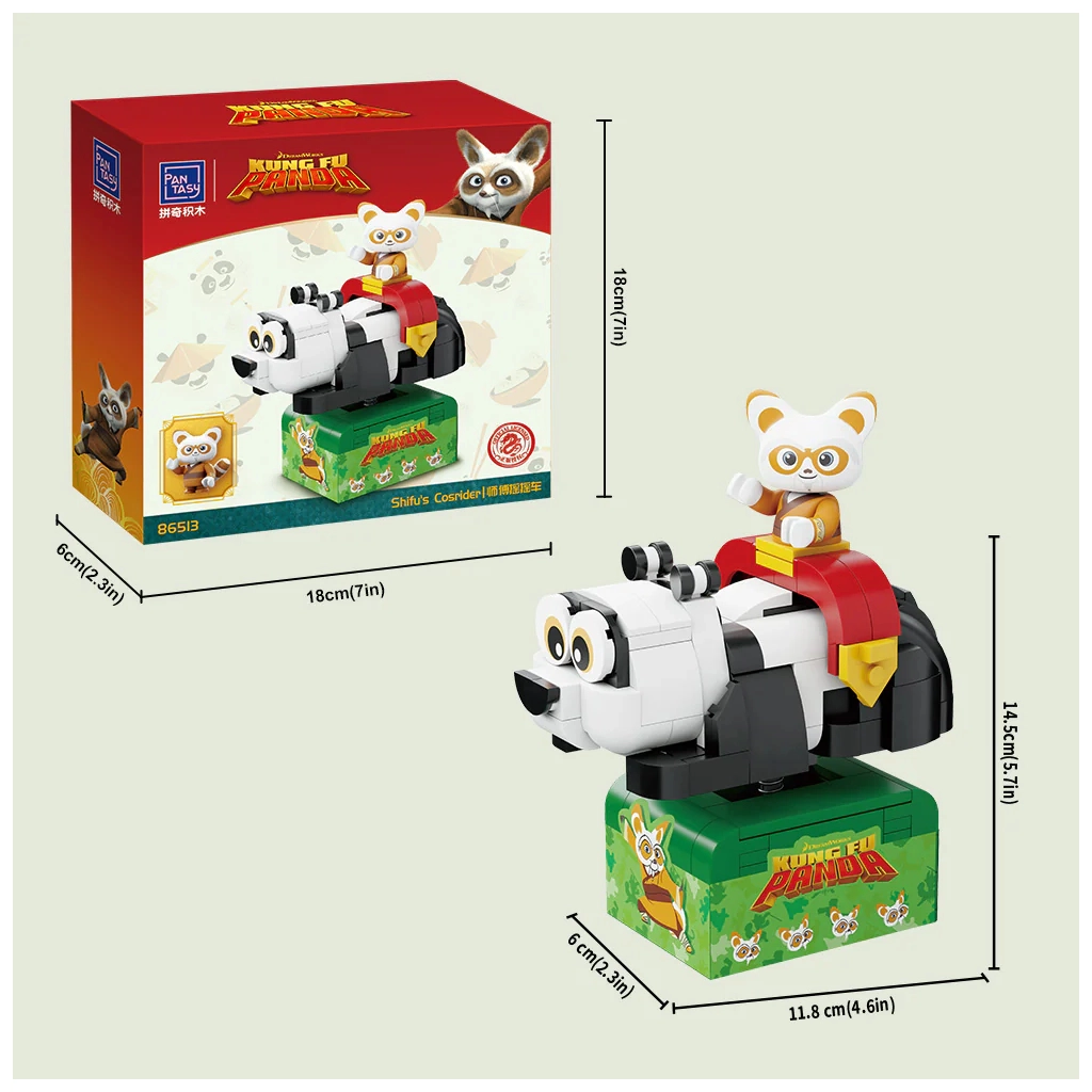 Конструктор Pantasy Kung Fu Panda Косрайдер Шифу (86513) - изображение 4