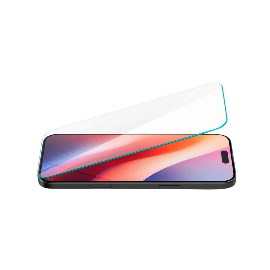 Скло захисне Spigen iPhone 16 Plus/15 Plus Glas tR SLIM HD (1 Pack) (AGL06890) - зображення 5