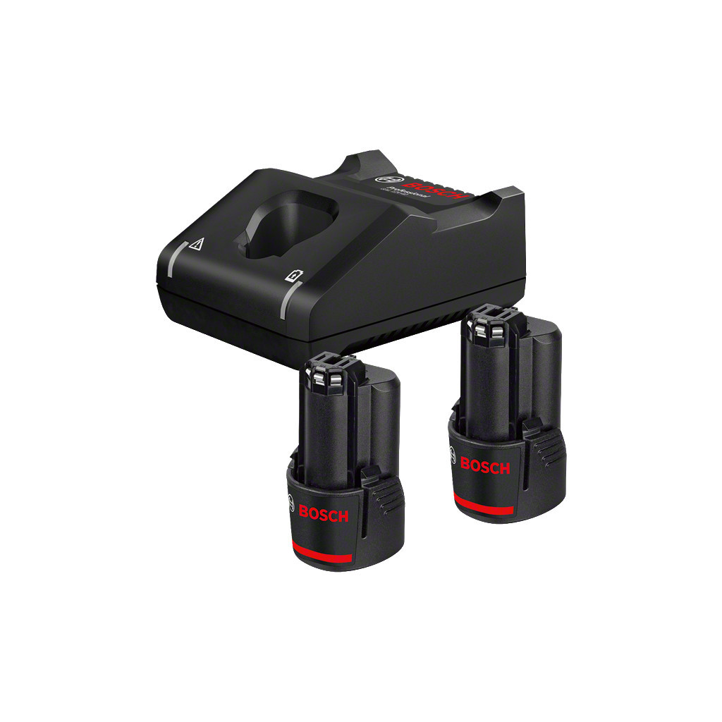 Набір акумулятор + зарядний пристрій 2 x GBA 12V 2.0 Aч + ЗП GAL 12V-41 Bosch (1.600.A01.9R8) - зображення 1