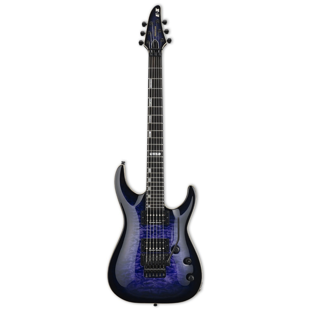 Електрогітара ESP E-II Horizon QM FR Reindeer Blue - зображення 1
