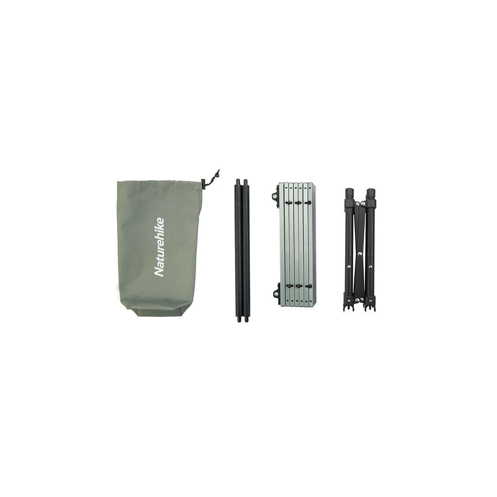 Туристичний стіл Naturehike CNH22JU050 алюміній темно-зелений (6975641885368) - зображення 5