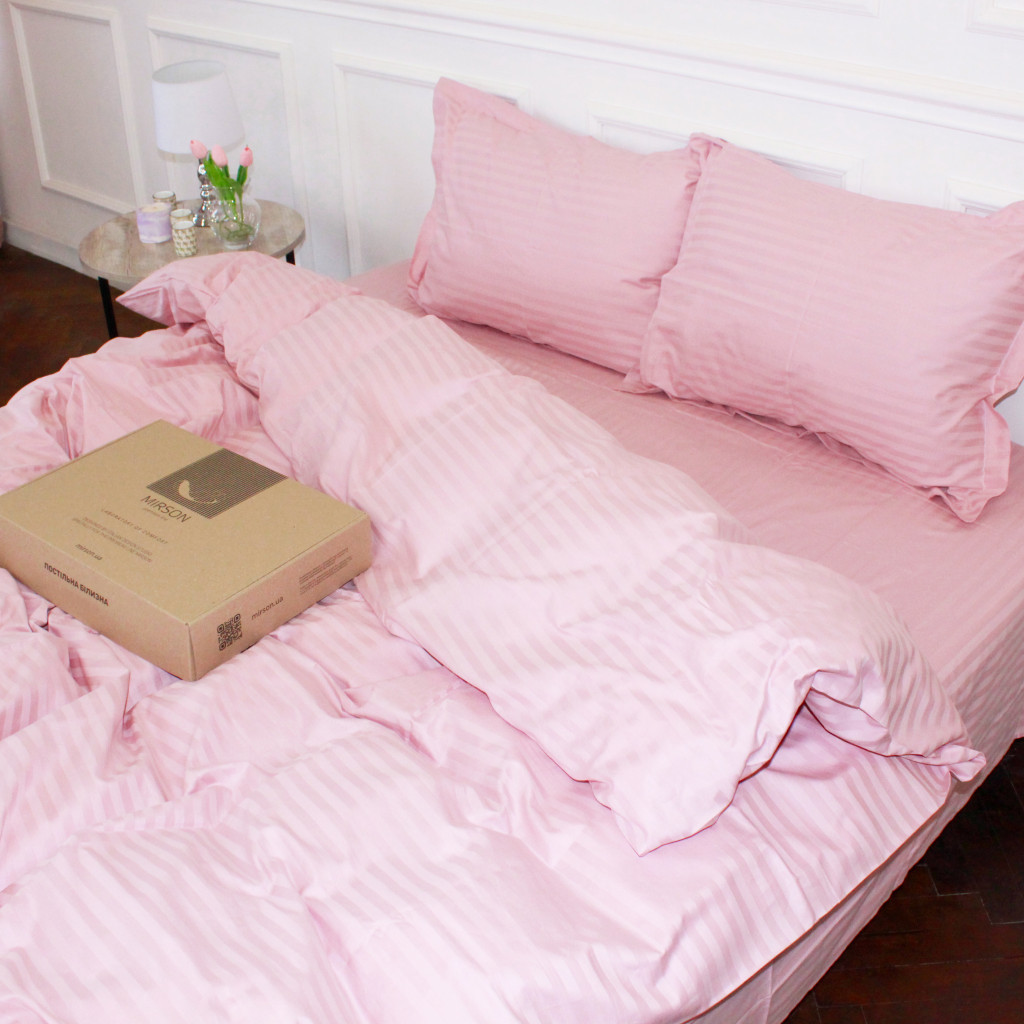 Постільна білизна MirSon Satin 30-0007Pink 160х220 Сімейний (2200005249918) - зображення 4