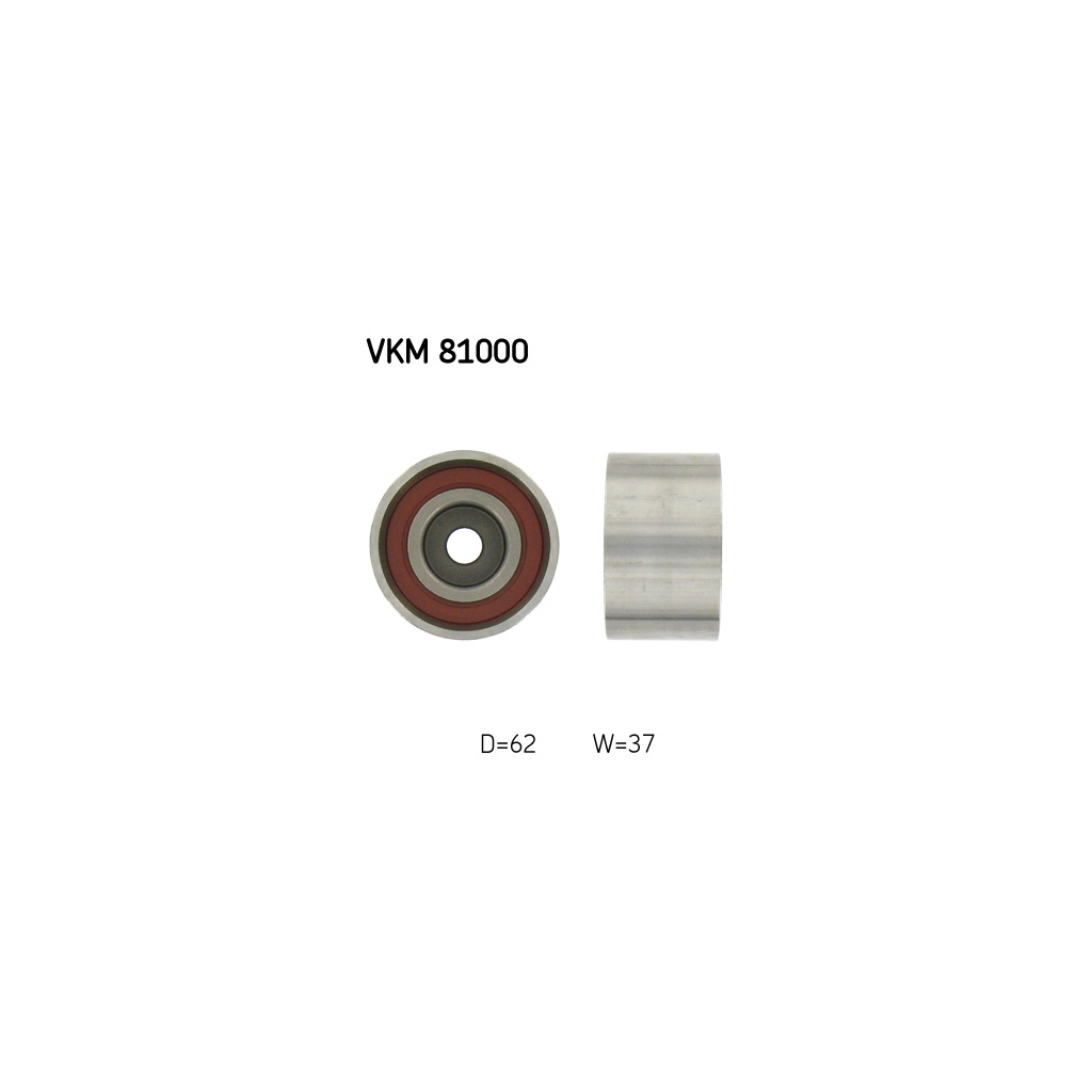 Ролик натягувача ременя SKF VKM 81000 - зображення 1