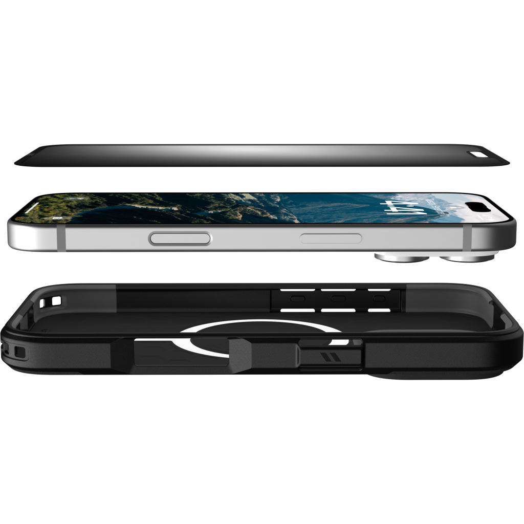Плівка захисна UAG iPhone 16 Pro Removable Privacy Glass - Tint (14436811NA) - изображение 6