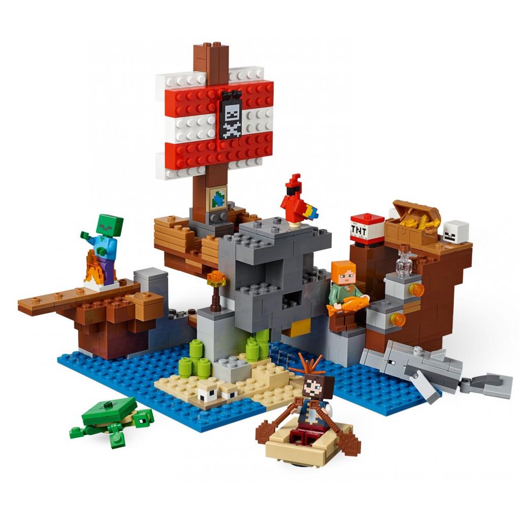 Конструктор LEGO MINECRAFT Пригоди на піратському кораблі 386 деталей (21152) - зображення 4