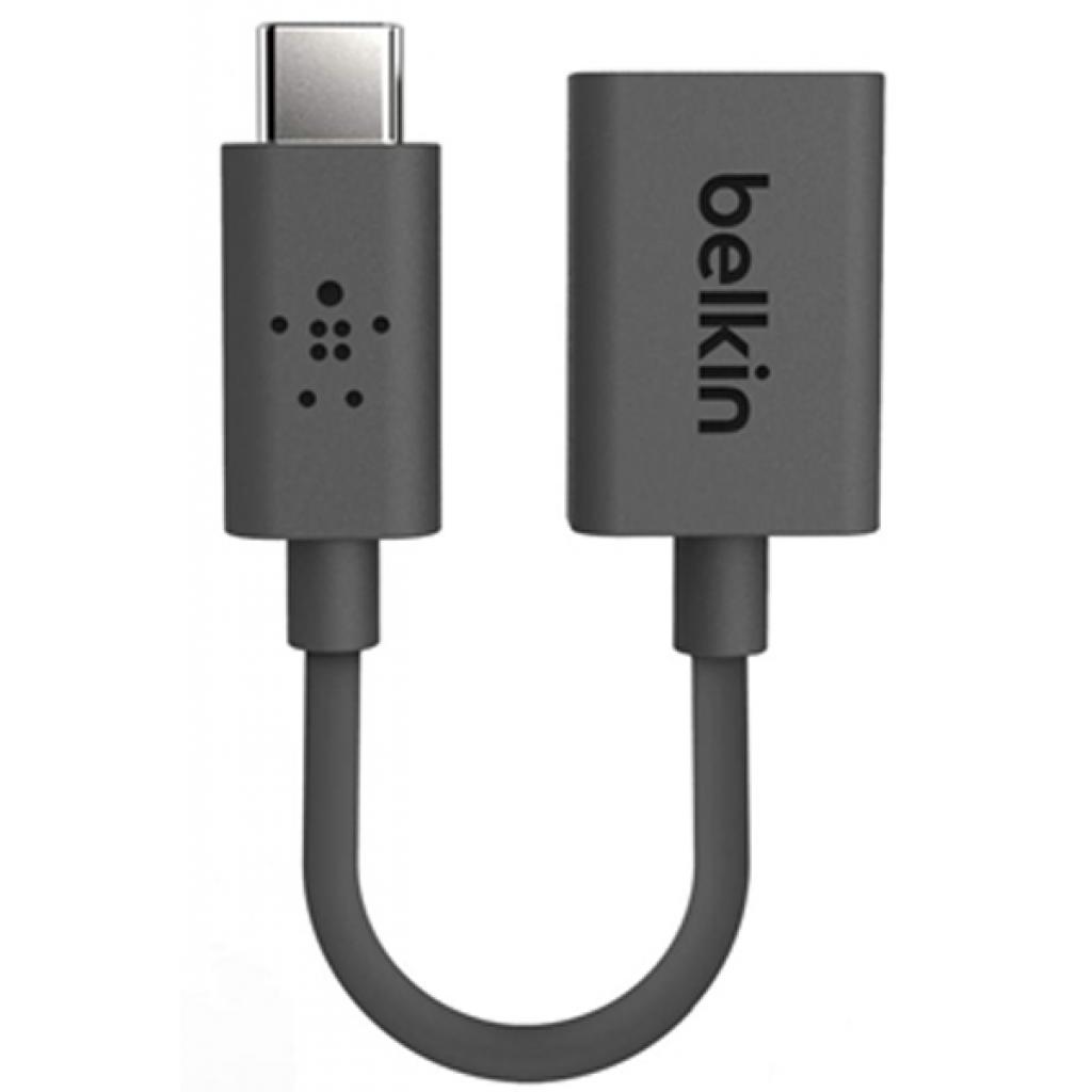 Перехідник OTG USB 2.0 AF to USB-C 0.14m Belkin (F2CU036btBLK) - зображення 1