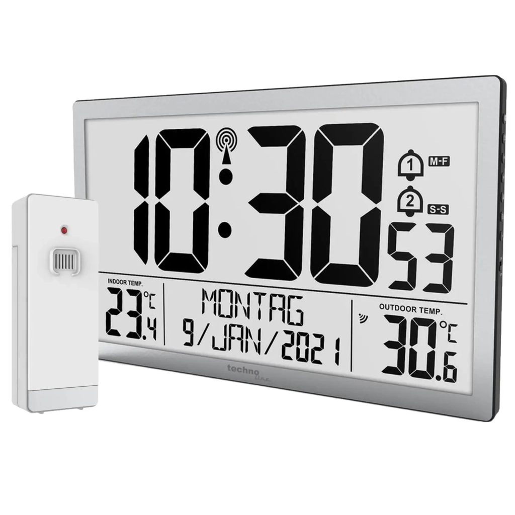 Настінний годинник Technoline WS8113 Silver (DAS302461) - зображення 1