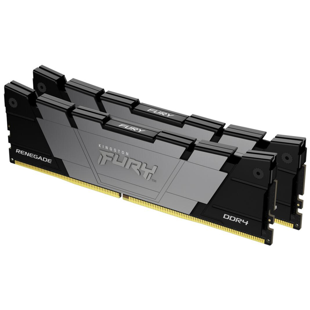 Модуль пам'яті для комп'ютера DDR4 16GB (2x8GB) 3200 MHz Fury Renegade Black Kingston Fury (ex.HyperX) (KF432C16RB2K2/16) - зображення 2
