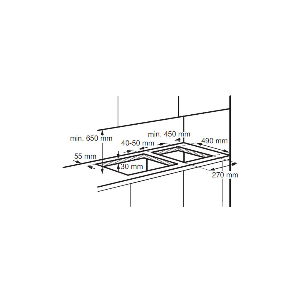Варочна поверхня Electrolux EGC3322NVK - зображення 4